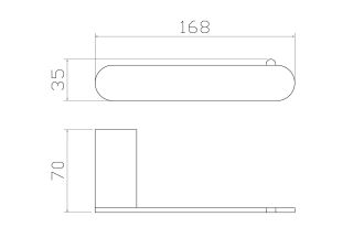 Держатель для туалетной бумаги Wonzon & Woghand Carbon WW-7716 чёрный